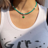 NO.233 NECKLACE mint green