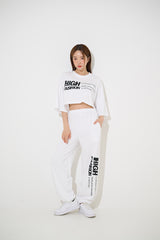 ハイファッションショートスリーブクロップTシャツ / TOP(9280) High Fashion Short Sleeve Crop Tee
