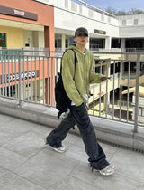 No.0055 C board 2way hood ZIP-UP (4color)