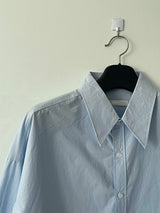 ミニマルビッグカラークロップドシャツ (Unisex)