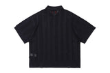 パンチングニットカラーカーディガン/PUNCHING KNIT COLLAR CARDIGAN_NAVY