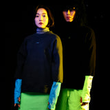 [UNISEX] Arm-Warmer Fleece Pullover (Grey) (6655990136950)