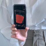[セット] ドリンクシリーズ：グラスフォンケース + スマホグリップ / [SET] Drink series : glass phonecase + griptok