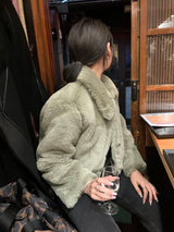 [MADE] Pudding Fur Jacket (Matcha Green)