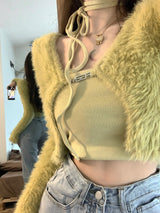 Green Cardigan Top Set (6686020272246)