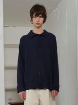 COLLAR CARDIGAN NAVY (6594029912182)