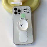 Merry Winter - Happy Winter Snow Couple Phone Case Bead Tok Set 