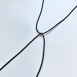 simple knotted string necklace