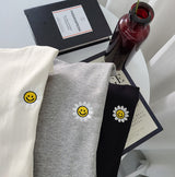 フラワー刺繡フーディー / Flower embroidered hood