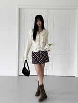 ベリンティーンチェックミニスカート / Bellin Teen Check Mini Skirt