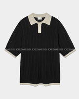オーンショートスリーブブックルニットウェア / OWN Fnatic Short-Sleeved Bookle Knitwear (2 colors)