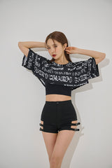 ペア半袖クロップTシャツ/(9194) Pair Short Sleeve Crop Tee