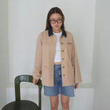 Cotton Trucker Jacket (BEIGE)