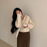 [BELLIDE MADE] ナチュラルフードハーフジップクロップニット