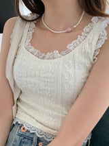 モヌッフパールネックレス / [925silver] Monuff Pearl Necklace