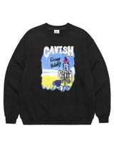 スノーウィホリデースウェットシャツ/SNOWY HOLIDAY SWEATSHIRT BLACK(CV2CFUM465A)