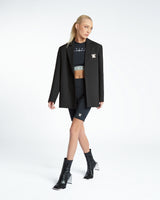 プリヴェロゴバイカーショーツ / DVRK PRIVÉ LOGO BIKER SHORTS - BLACK