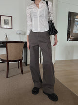 フォーマル ライン シャツ / Formal line shirt (2color)
