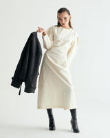 CN STRING MAXI ONEPIECE - GLOSSY CREAM BEIGE (6635994087542)