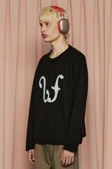 U SHEET MUSIC KNIT / BLACK