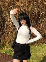 ラインタートルネックT
