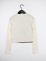 ヴィンセント カラー マッチング クロップド Tシャツ /  color matching cropped T-shirt (2color)