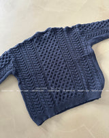 Cooking Twisted Doughnut Patterned Oversized Fit Knitwear