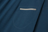 ポケットジップアップスウェットシャツT63/Pocket Zip-up Sweatshirt T63 Dark Teal Blue