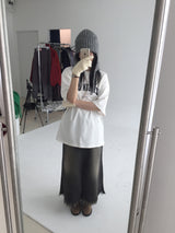 Denim maxi surgical long sk