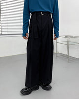 ツインベルトワイドパンツ/SK Twin Belt Wide Pants (3 colors)