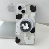 [Bead]Black Bigmochi Rabbit Magsafe Phone Case Tok Set