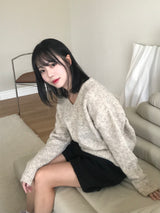 フレスノⅤネックニット
