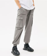 MINI POCKET CARGO JOGGER PANTS (KHAKI) (6585151357046)