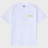 テニスボールクルーネックホワイトユニセックスTシャツ / Tennis ball crew neck white Unisex T-shirt