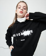BURST LOGO HOODIE (BLACK) (4612192370806)