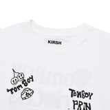ドゥードゥルチェリートムボーイグラフィックTシャツ / DOODLE CHERRY TOMBOY GRAPHIC T-SHIRT [WHITE]