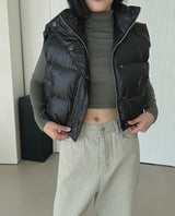 クロップパディドベスト/Crop Padded Best (4color)
