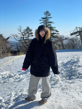 Snowy mountain fur jumper 