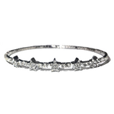 Silver star cubic choker