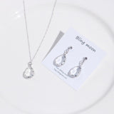 ヨンロンクリスタルイヤリング&ネックレスセット / Younglong Crystal Earrings & Necklace set