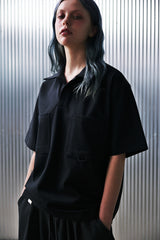 N-BT POCKET 1/2 COLLAR-TEE (Black)