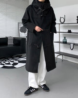 フーデッドネックカバートッポッキコート/SI Hooded Neck Cover Tteubokki Coat (2 colors)