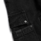 ウォッシュドデニムワイドカーゴパンツ / WASHED DENIM WIDE CARGO PANTS