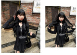 フックリブドクロップドカーディガン / Hook Ribbed Cropped Cardigan