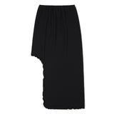 Side-off Midi Skirt [BLACK] (6638398472310)