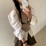 [Bellide made] オールドマネーVネックニットベスト