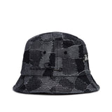 BBD The Apparition Patchwork Denim Bucket Hat (Black)