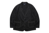 ステッチコットンブレザー / STITCH COTTON BLAZER_BLACK
