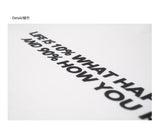 DAKYAM 2023 A/W Words to Live By Tee Life モットーテキストロングTシャツ