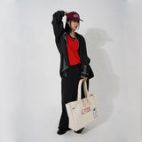 A LABEL CANVAS BAG (ivory!)